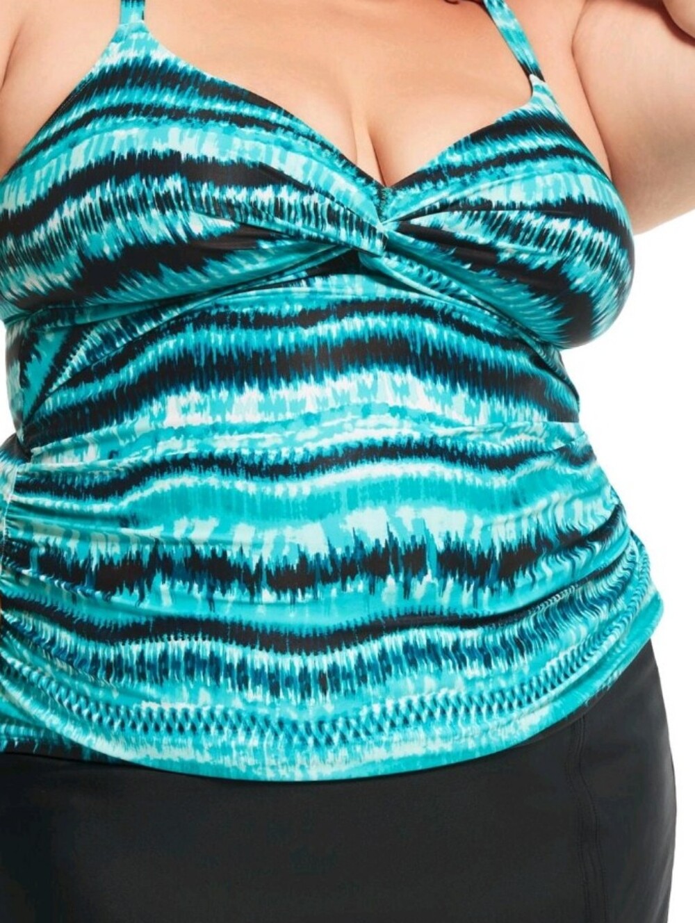 Krista Plus Shape Solution Bust Enhancer Tankini Top – Size 1X NWT - Picture 2 of 8